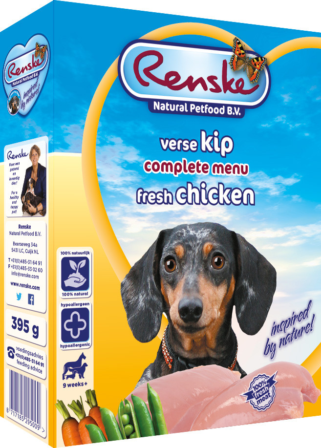 Renske Vers hondenvoer kip <br>395 gr