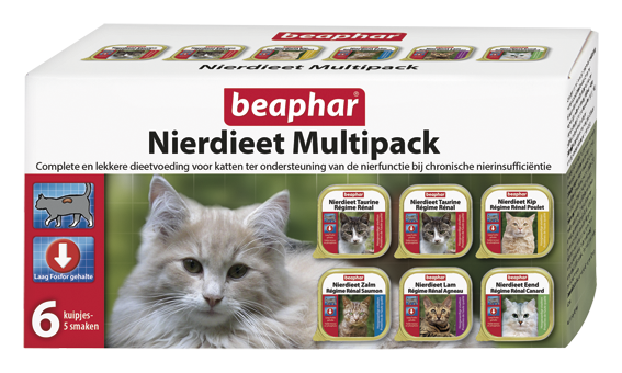 Beaphar kattenvoer Nierdieet Multipack <br>6 x100 gr