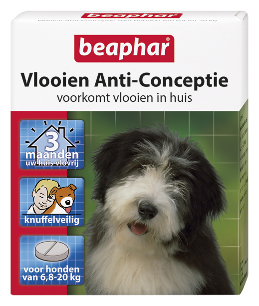 Beaphar Vlooien Anti-Conceptie hond 6,7 tot 20 kg 3 tabletten