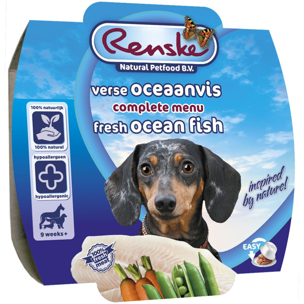 Renske hondenvoer Vers Vlees maaltijd oceaanvis 100 gr