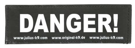 Julius K9 Velcro stickers XS DANGER!