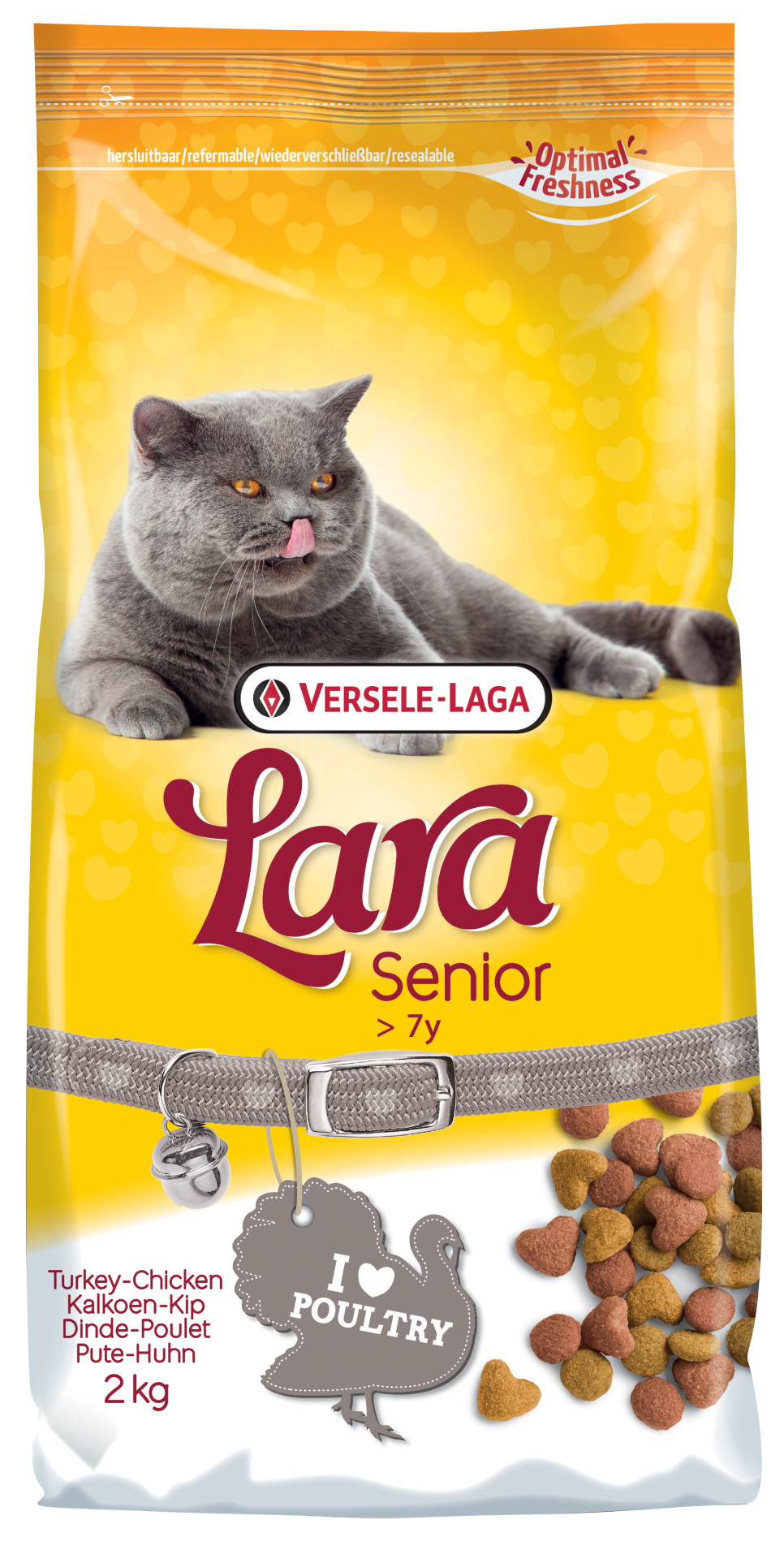 Lara kattenvoer Senior Kalkoen & Kip 2 kg