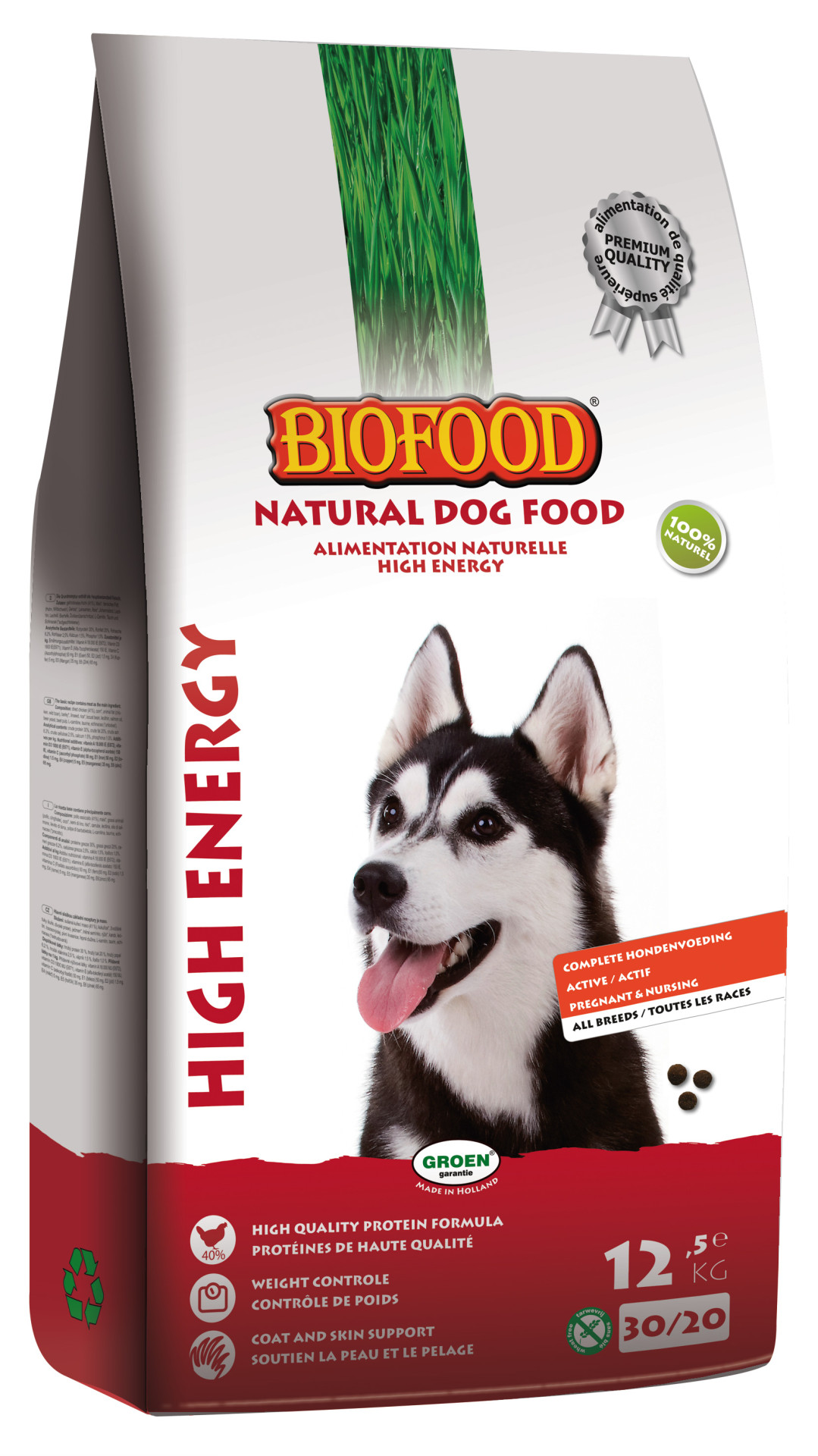 Biofood hondenvoer High Energy 12,5 kg