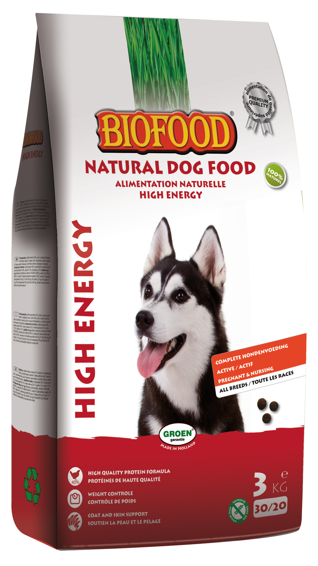 Biofood hondenvoer High Energy 3 kg