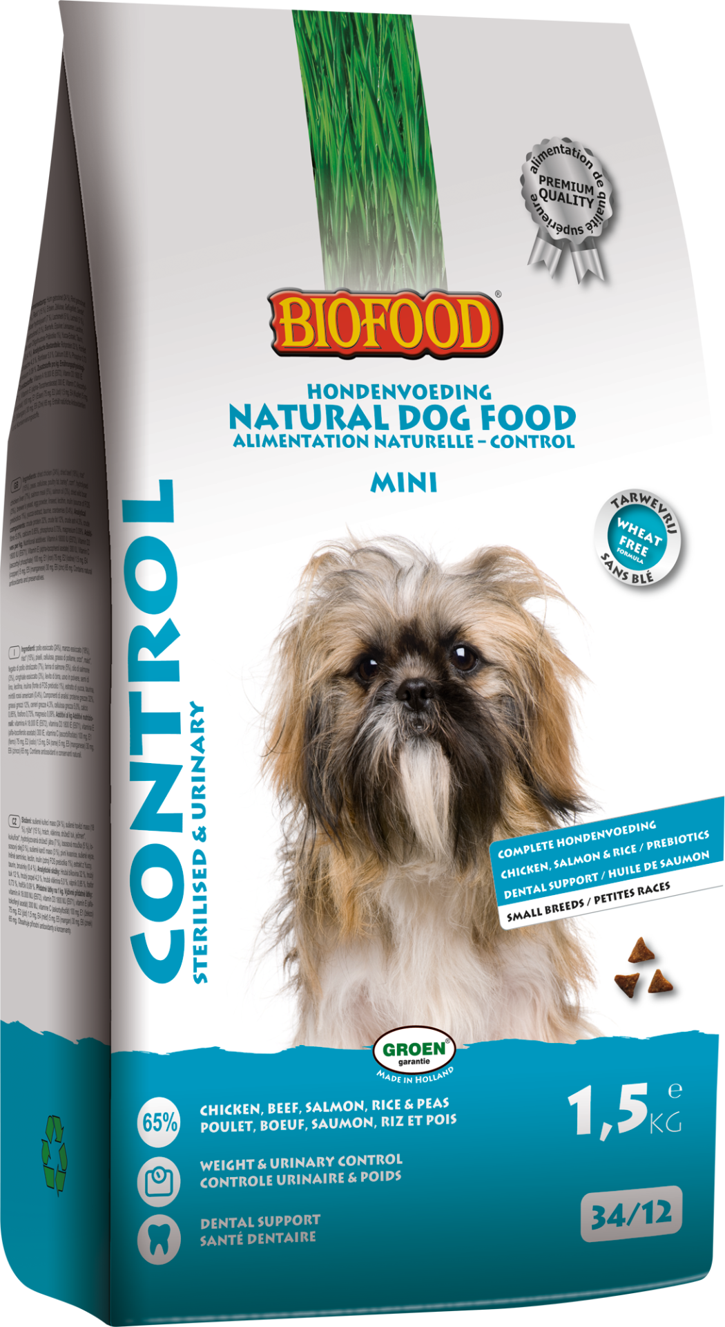 Biofood hondenvoer Control small breed <br>1,5 kg