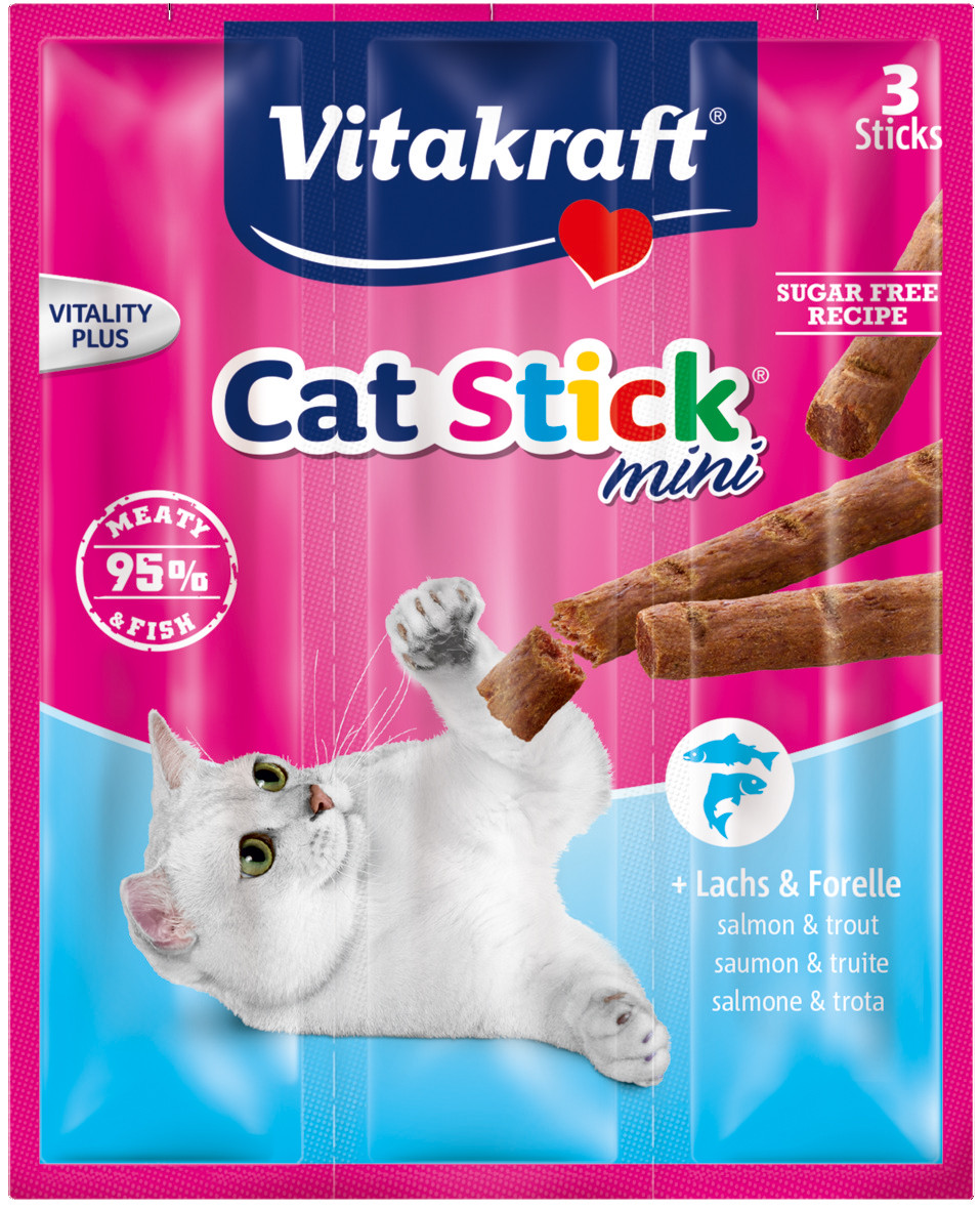 Vitakraft Cat Stick mini zalm en forel 18 gr