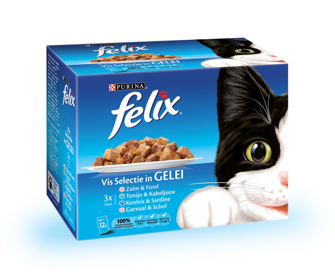 Felix kattenvoer Vis selectie in Gelei <br>12 x 100 gr
