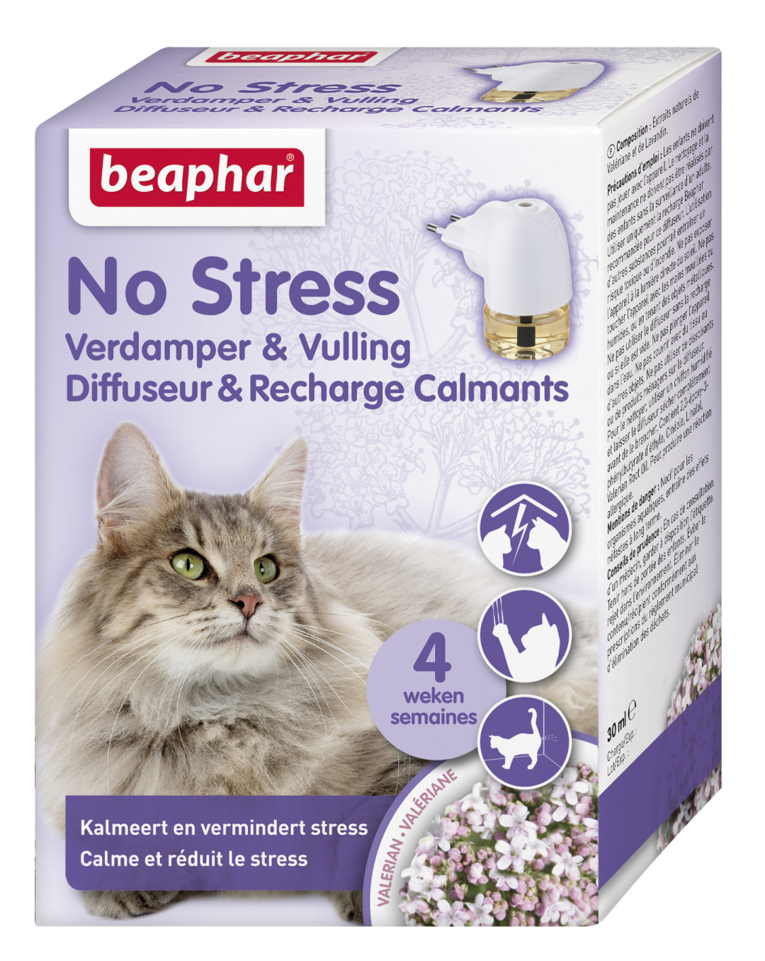 Beaphar No Stress verdamper & vulling kat
