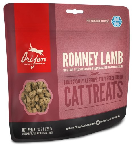 Orijen Frieeze-Dried Cat Treats Romney Lamb 35 gr