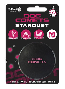 Dog Comets bal Stardust zwart/roze