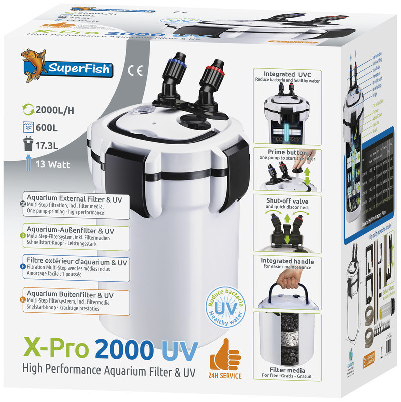 SuperFish buitenfilter XPro 2000 UV Dierenwereld XL