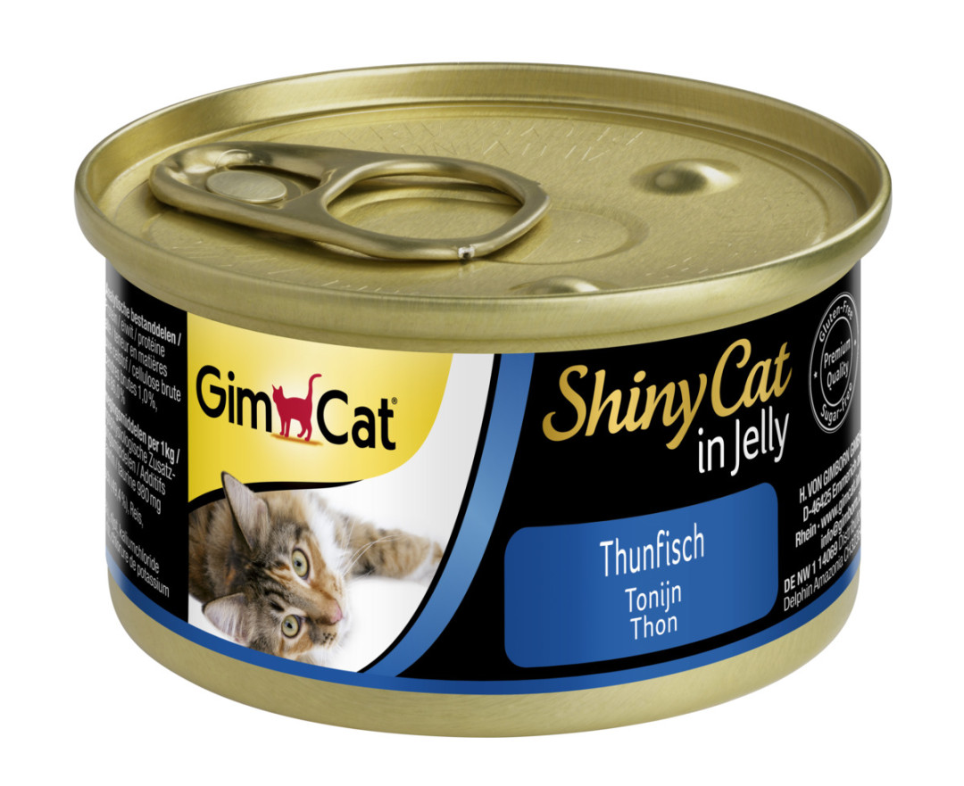 GimCat kattenvoer ShinyCat in jelly tonijn 70 gr