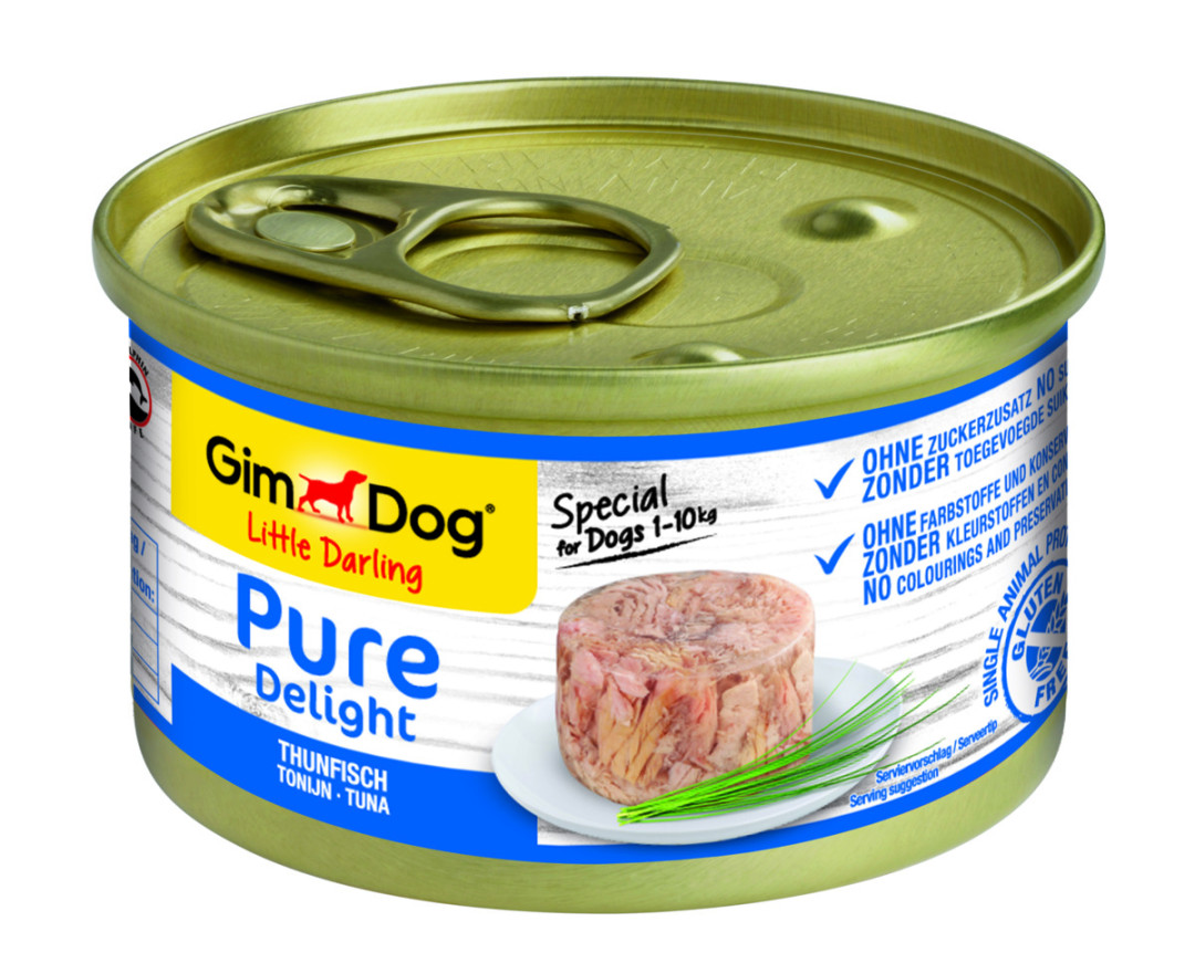 GimDog hondenvoer Little Darling Pure Delight tonijn 85 gr
