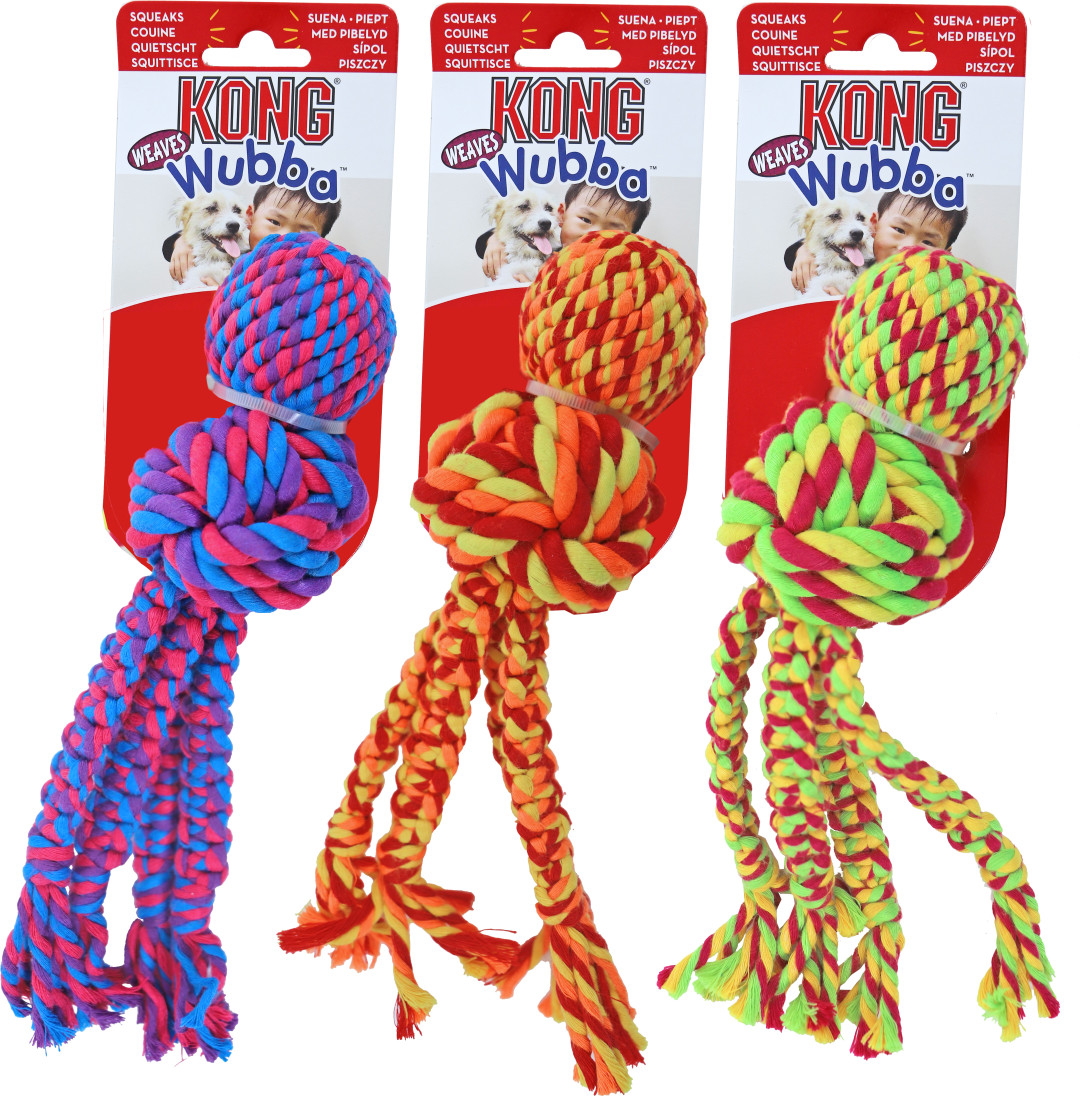 Kong Wubba Weaves rope assorti