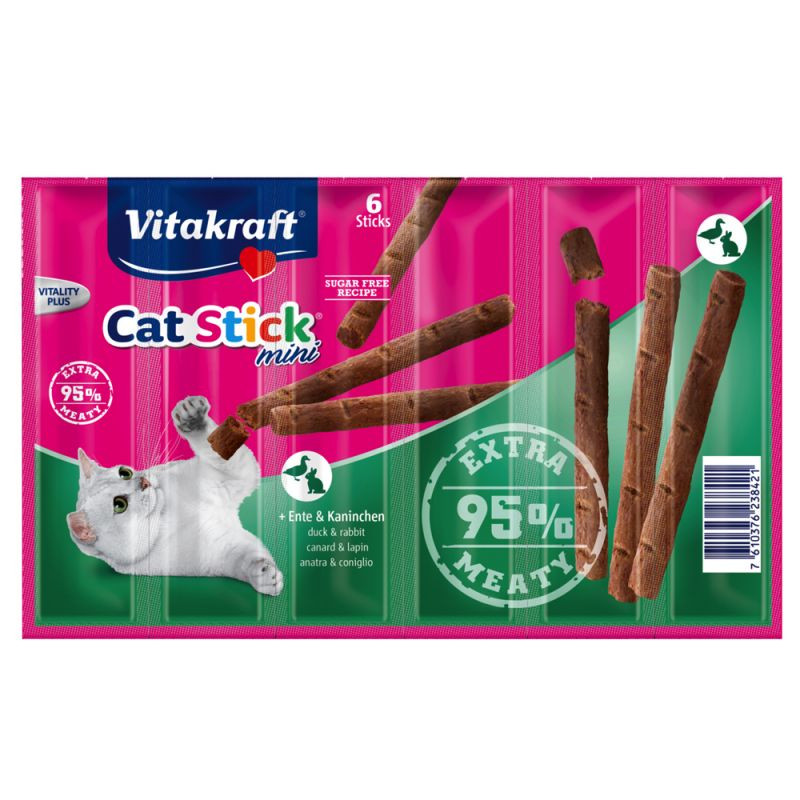 Vitakraft Cat Stick Mini eend en konijn 36 gr
