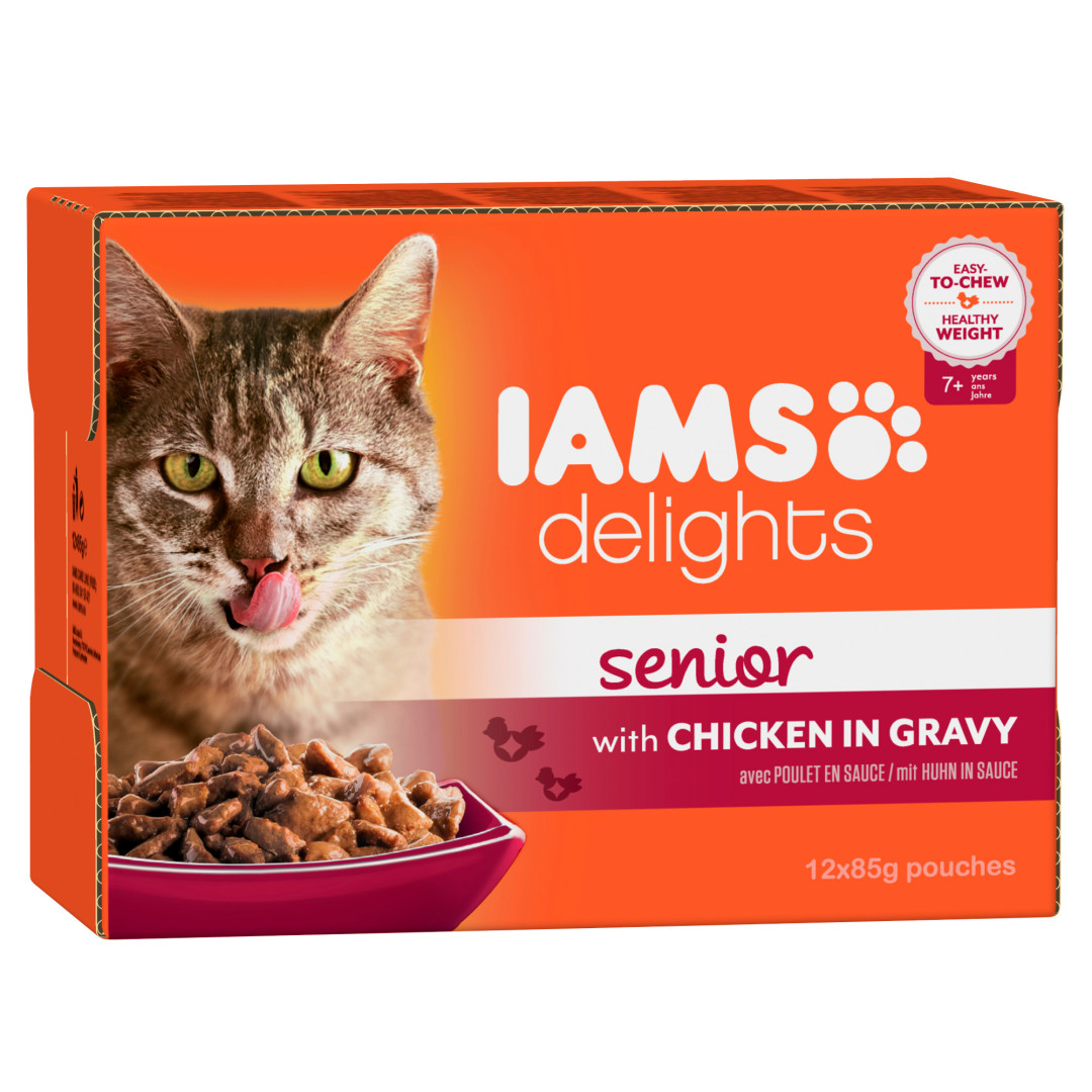 IAMS Delights Senior in Gravy 12 x 85 gr