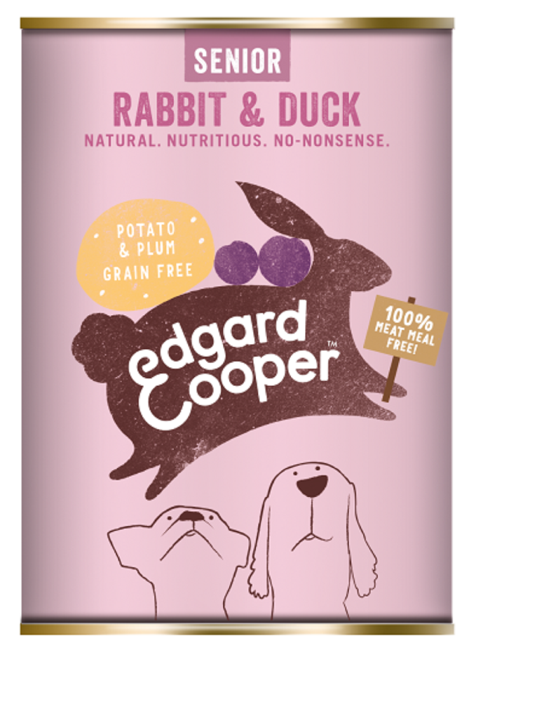Edgard & Cooper hondenvoer Senior konijn en eend 400 gr