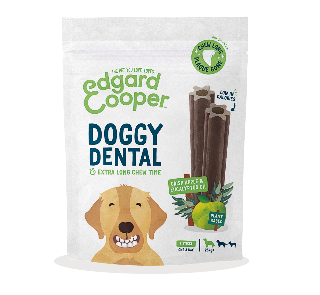 Edgard & Cooper Doggy Dental Appel en Eucalyptus Large 7 st