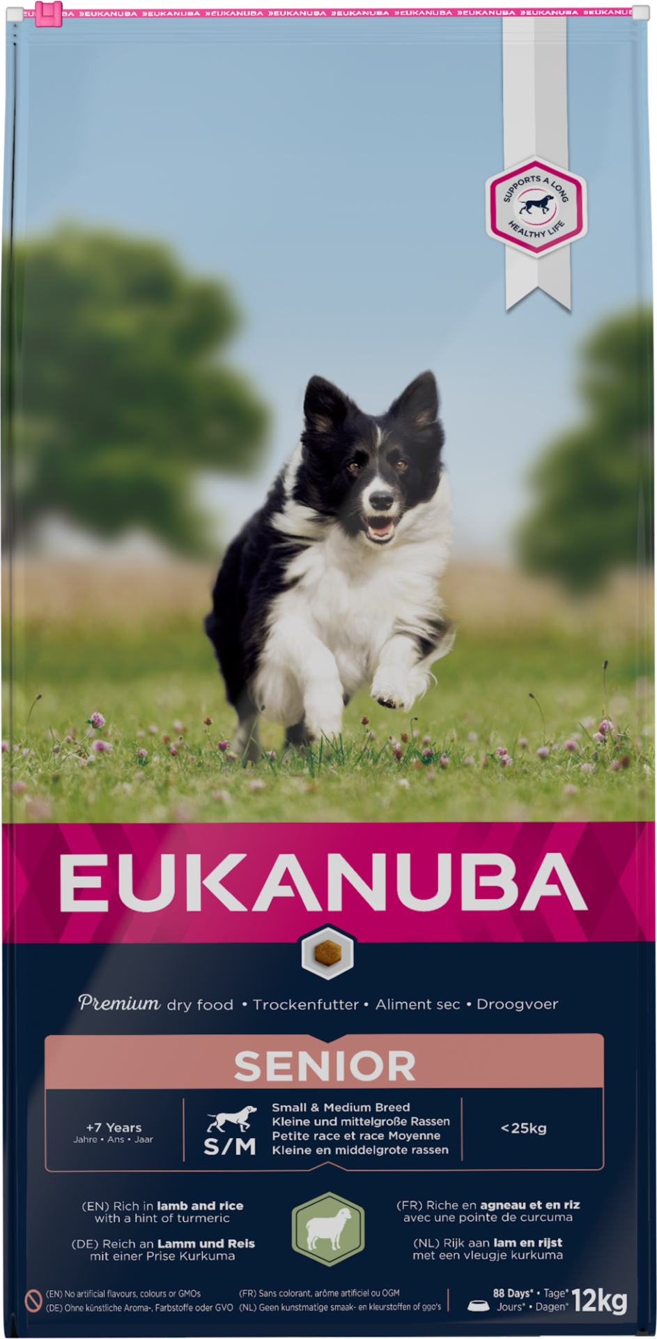Eukanuba hondenvoer Senior Small Medium lamb & rice 12 kg