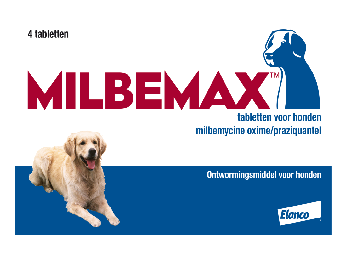 Milbemax tabletten hond 10 - 75 kg 4 st