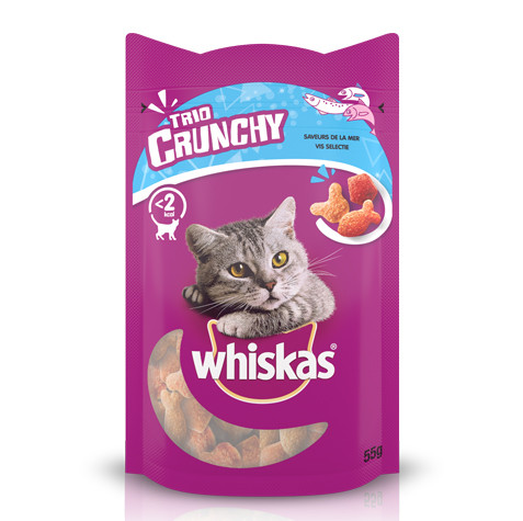Whiskas Trio Crunchy Zeevruchten 55 gr