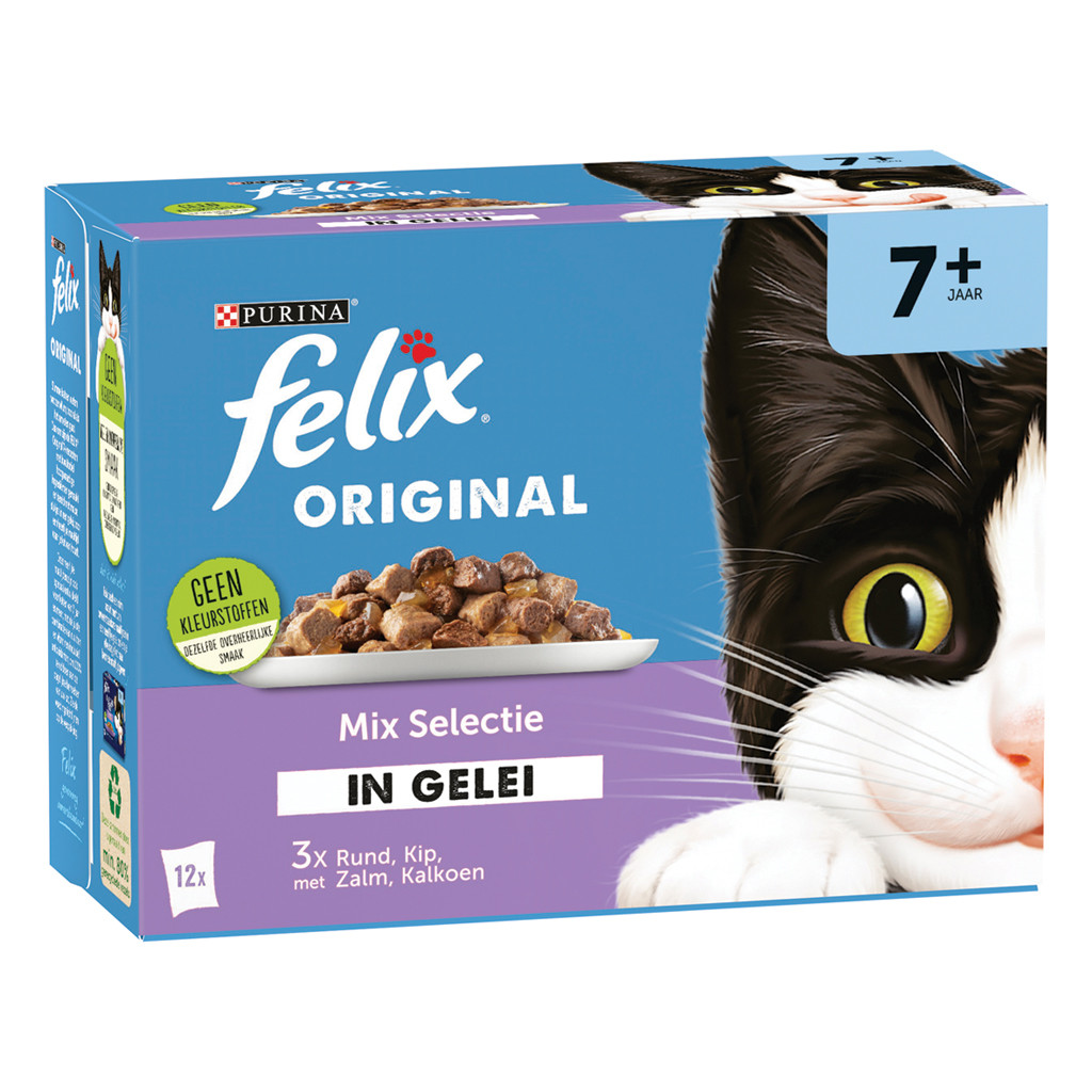 Felix Original Mix Selectie in gelei 7+ <br>12 x 85 gr