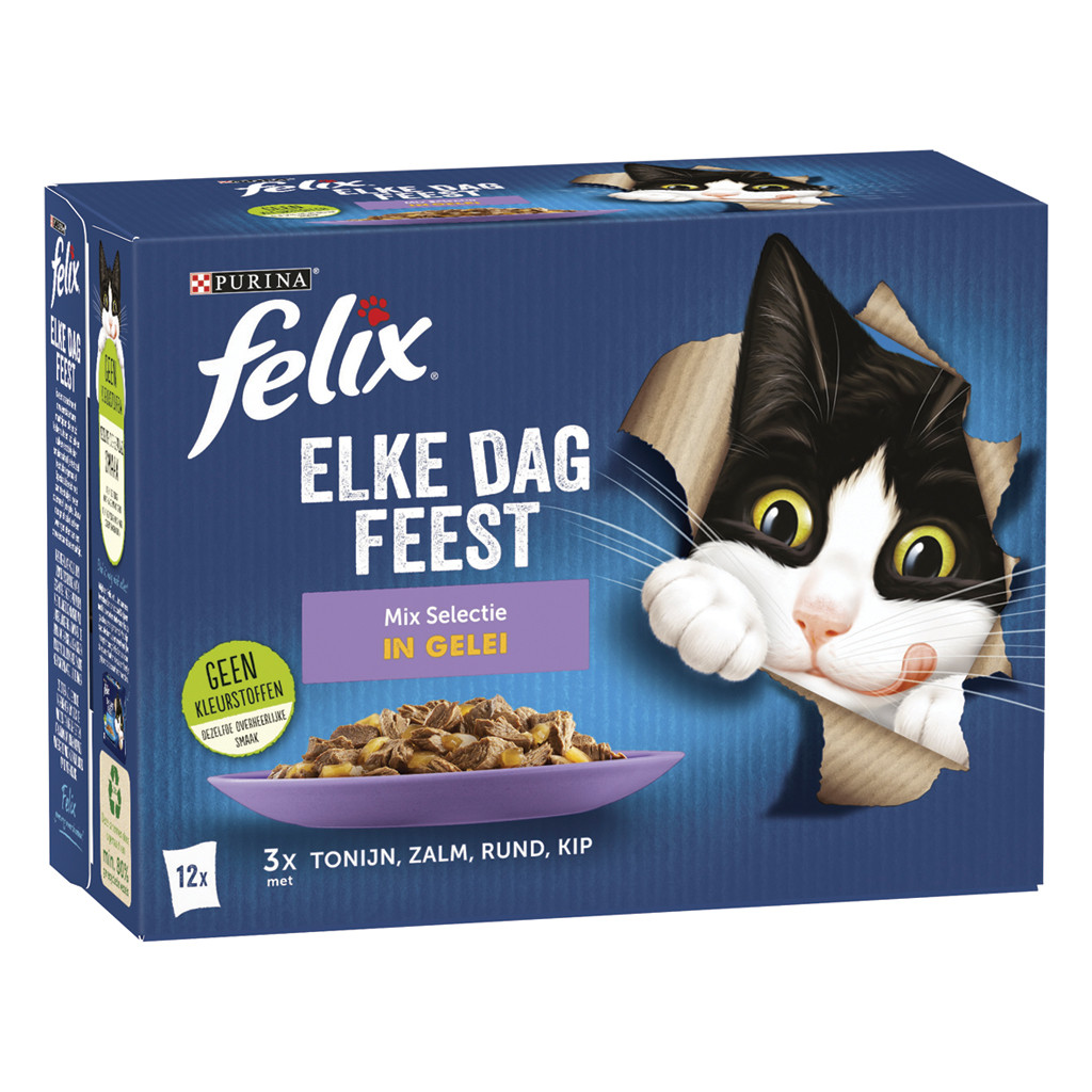 Felix Elke Dag Feest Mix Selectie in gelei <br>12 x 85 gr