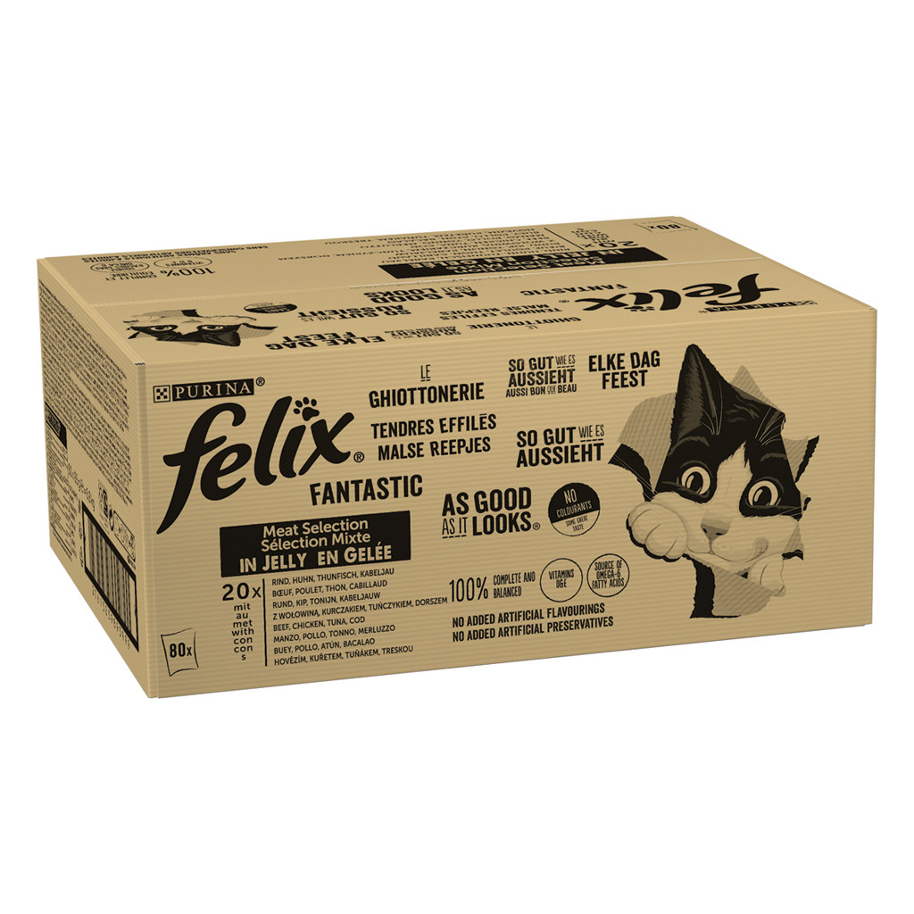 Felix Elke Dag Feest Mix Selectie in gelei <br>80 x 85 gr