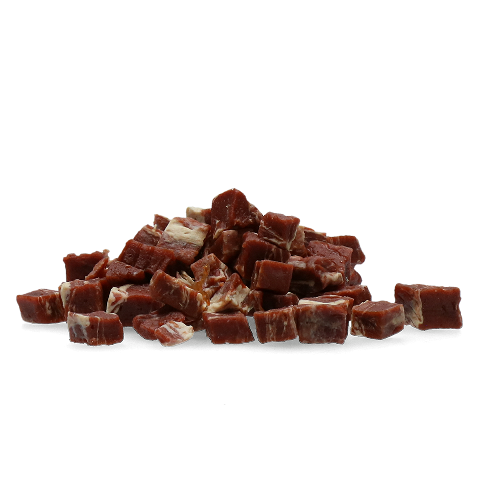 Braaaf Rund Steak Cubes met vis 85 gr